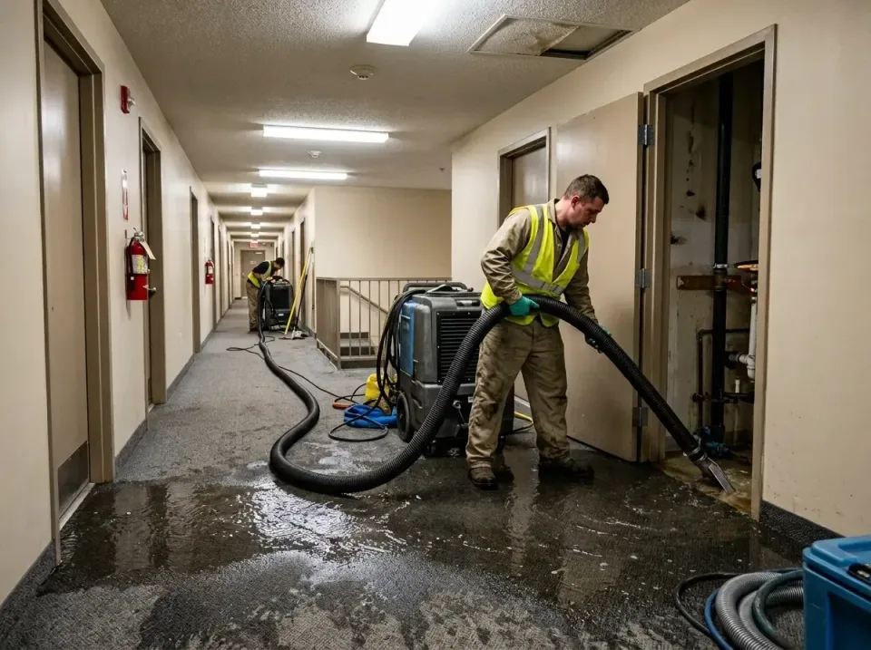 multi-unit-apartment-hallway-f-005 — frequently asked questions, Emergency Burst Pipe Water Extraction & Removal in Bradento…